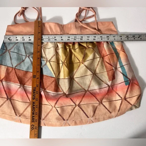 Anthropologie Akemi +Kin geometric crop top/ blouse size small - Picture 5 of 8